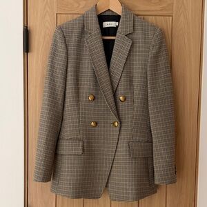 A.L.C. Blazer with Houndstooth Pattern and Gold Accents size 4